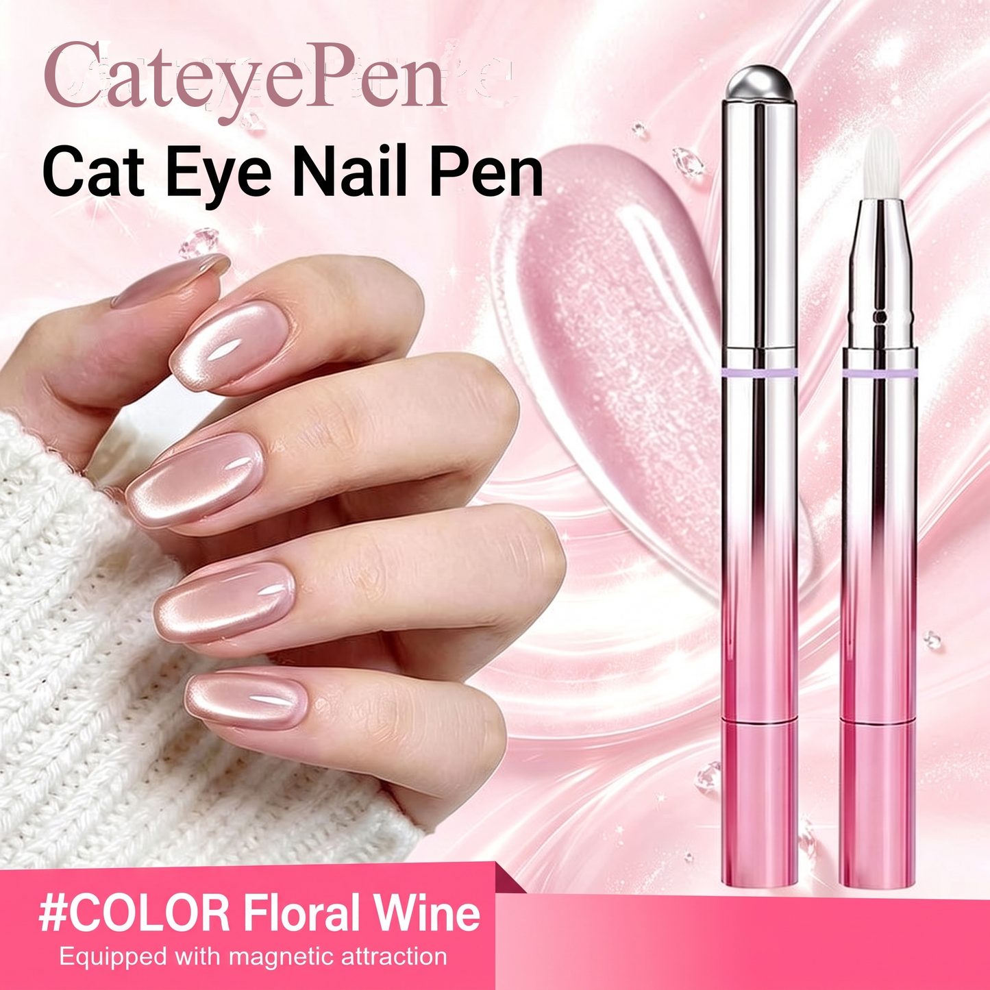 CateyePen&trade; 7-In-1 Magnetic Cat Eye Nail Gel Pen Portable